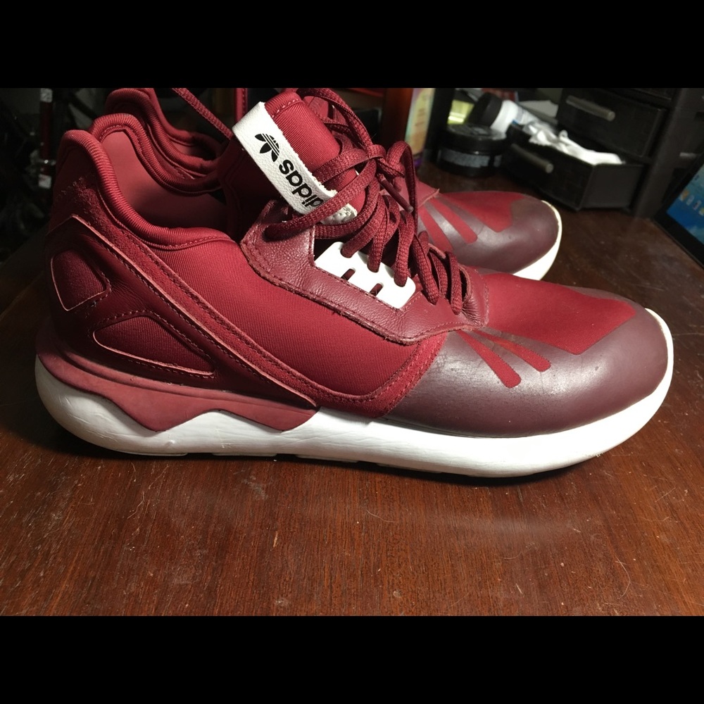 Adidas tubulars - maroon size 8 Men